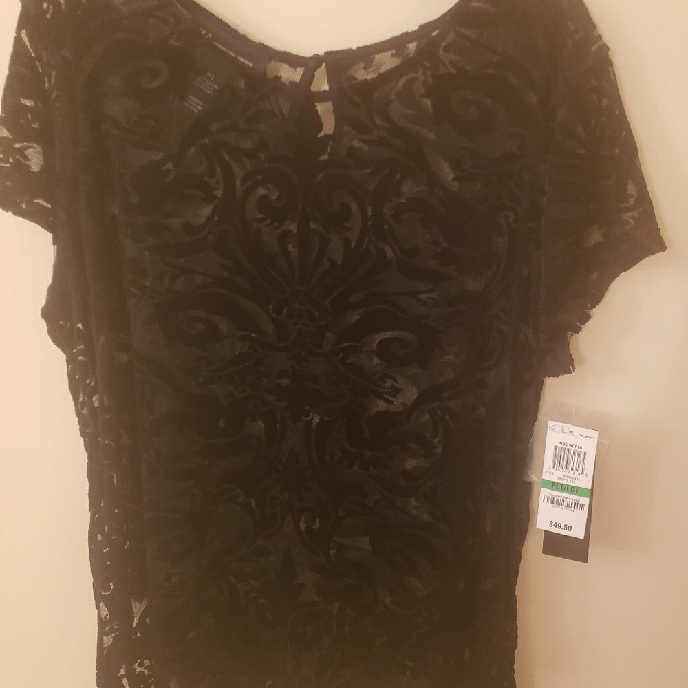 Black lace top